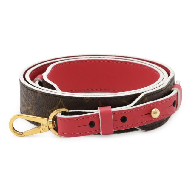 LOUIS VUITTON ルイ ヴィトン モノグラム ショルダーストラップXL ショルダーのみ ピンク ゴールド金具 J02352