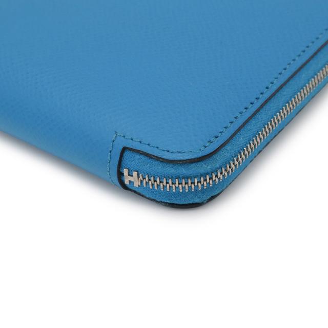 HERMES エルメス アザップ ロング シルクイン 長財布 ネイビー
