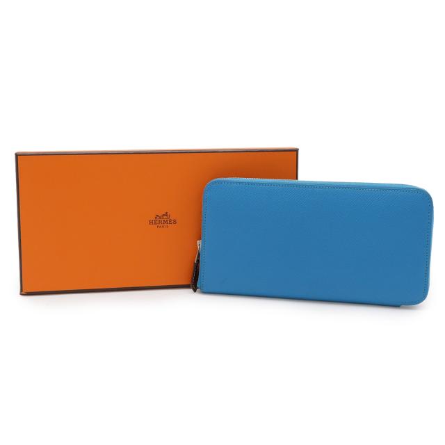 エルメス ラウンドファスナー 長財布 アザップ ピンク ローズリップ