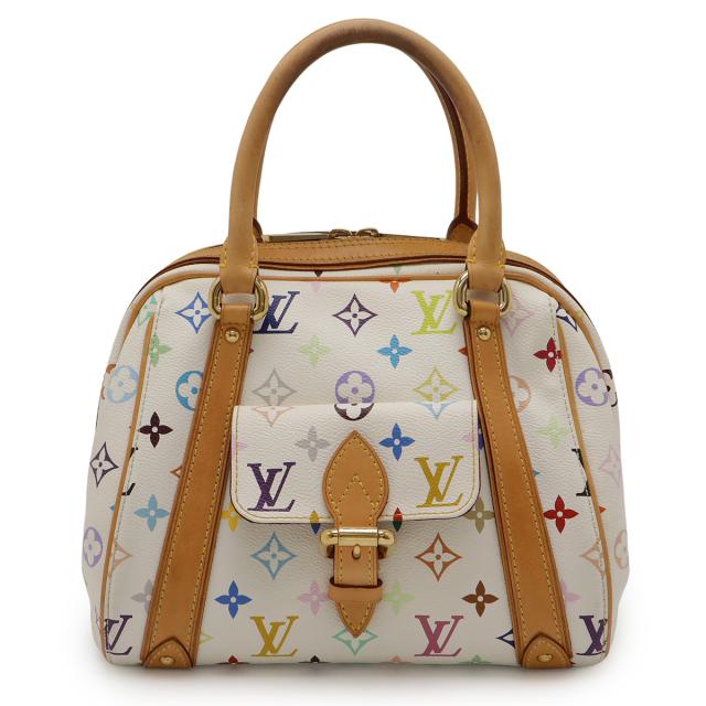 LOUIS VUITTON ルイ ヴィトン モノグラムマルチカラー プリシラ ハンドバッグ ミニバッグ ブロン 白 ホワイト M40096