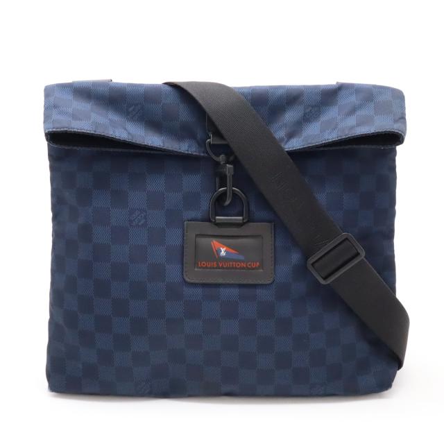 LOUIS VUITTON ルイ ヴィトン ダミエチャレンジ アリゼ ショルダーバッグ 斜め掛け LVカップ ナイロン オキシジェン ネイビー N41251