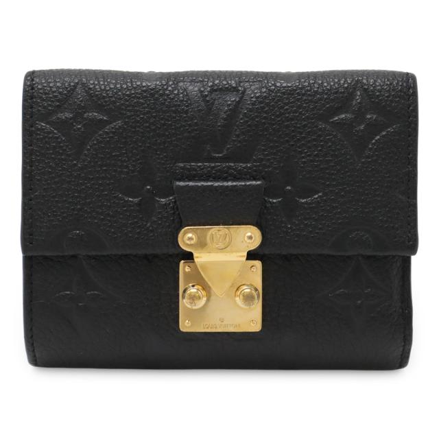 LOUIS VUITTON ルイ ヴィトン モノグラムアンプラント ポルトフォイユ メティス コンパクト 三つ折財布 3つ折り ノワール 黒 ブラック M80880