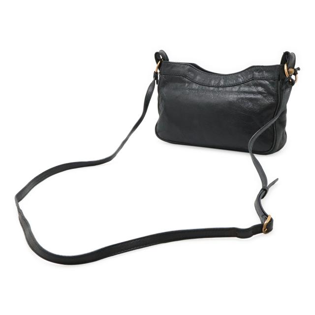 バレンシアガ BALENCIAGA ザ ヒップ ショルダーバッグ 黒 レザー バレンシアガ BALENCIAGA ザ ヒップ ショルダーバッグ 黒 レザー