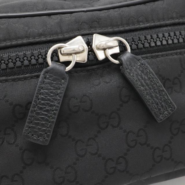 美品☆　グッチ　ボディバッグ　ウエストバッグ　GG　ナイロン　レザー GUCCI グッチ GGナイロン ボディバッグ ウエストバッグ ヒップ