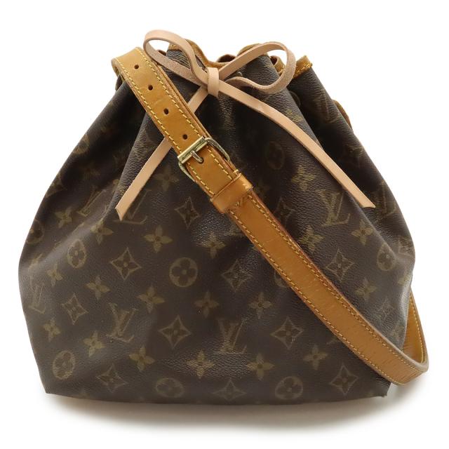 LOUIS VUITTON ルイ ヴィトン モノグラム プチノエ ショルダーバッグ セミショルダー ワンショルダー 肩掛け 巾着型 M42226