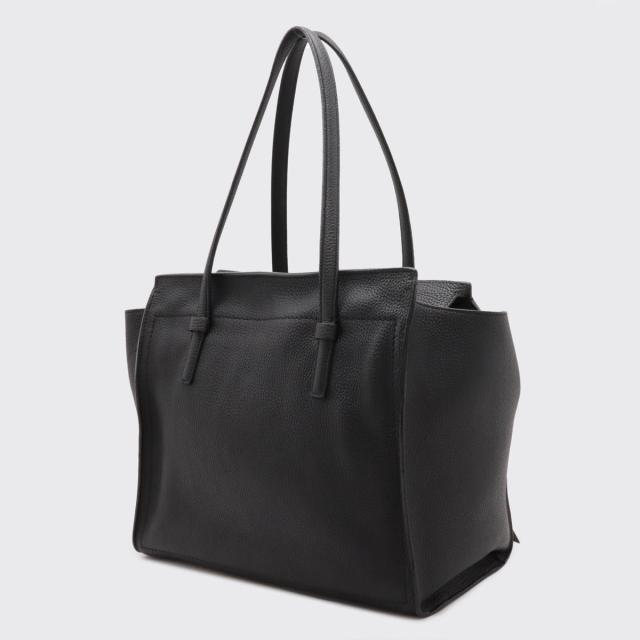 サルヴァトーレフェラガモ トートバッグ ガンチーニ レザー 肩掛け可 黒