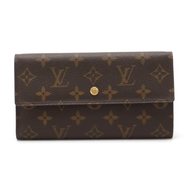 Louis Vuitton 三つ折り財布 赤/茶色 Louis Vuitton 三つ折り