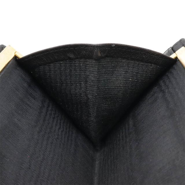 シャネル ビコローレ がま口 コンパクト ウォレット ブラック ゴールド