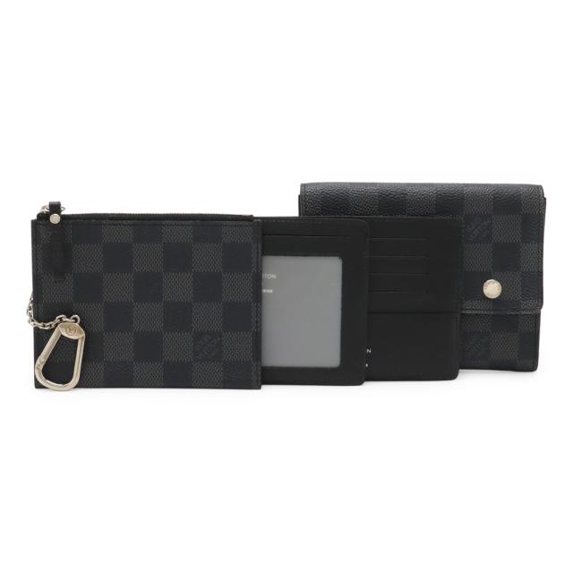 LOUIS VUITTON ルイ ヴィトン ダミエグラフィット ポルトフォイユ コンパクト モデュラブル 2つ折り財布 二つ折り財布 N63083