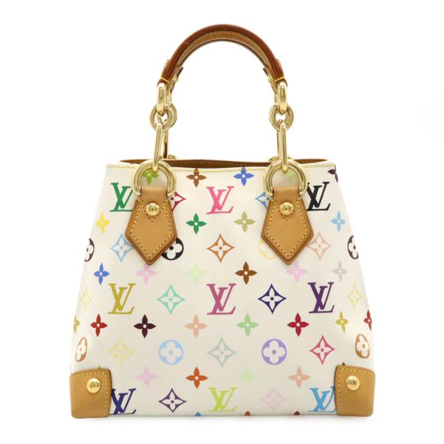 LOUIS VUITTON ルイ ヴィトン モノグラムマルチカラー オードラ ハンドバッグ トートバッグ チェーン ブロン 白 ホワイト M40047