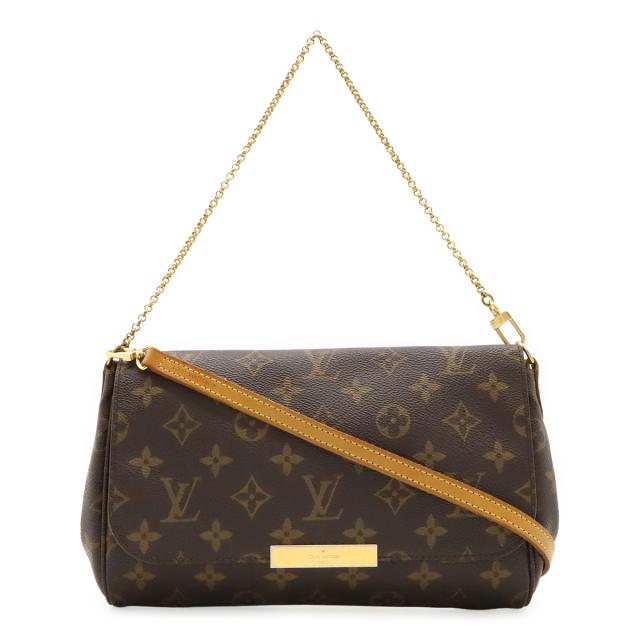 LOUIS VUITTON ルイ ヴィトン モノグラム フェイボリットMM ショルダーバッグ 斜め掛け チェーンバッグ 2WAY クラッチバッグ M40718