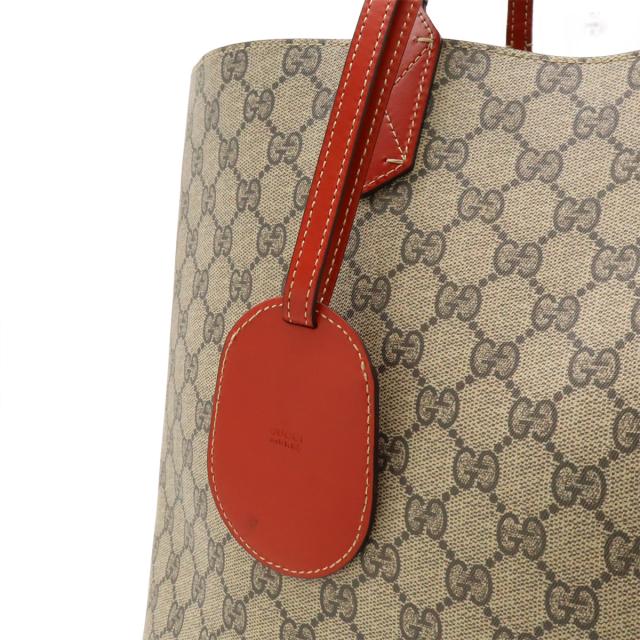 GUCCI グッチ GGスプリーム リバーシブル トートバッグ ショルダー