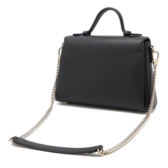 GUCCI インターロッキングG 2way チェーンショルダーバッグ 黒