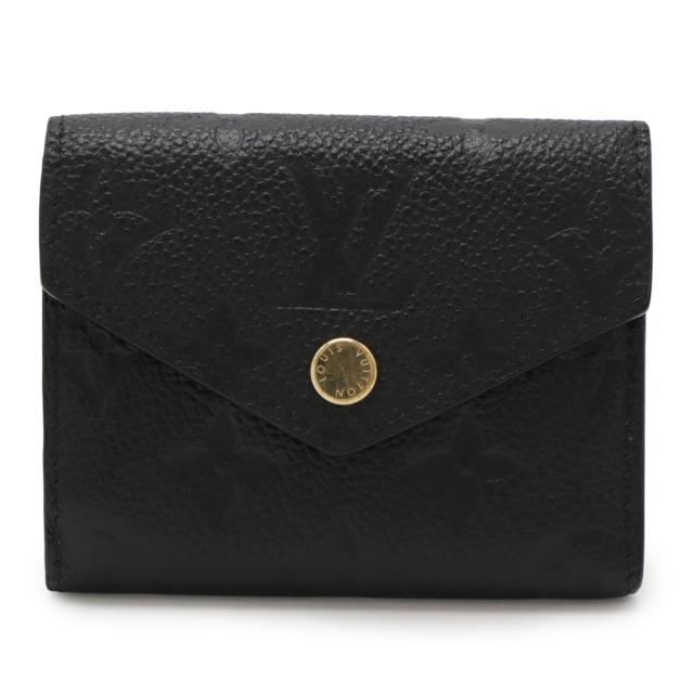LOUIS VUITTON ルイ ヴィトン モノグラムアンプラント ポルトフォイユ ゾエ 3つ折財布 三つ折り財布 ノワール 黒 ブラック ゴールド金具 M62935