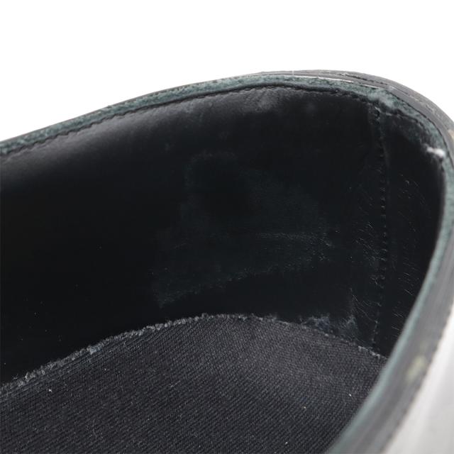 LOUIS VUITTON ルイ ヴィトン ヴァンドーム ライン ダービー ドレスシューズ ビジネスシューズ レザー エナメル 黒 ブラック #6 1/2 25.5cm