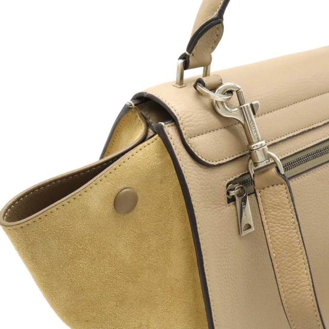 楽天市場】美品 CELINE セリーヌ 型押し トラペーズ ミディアム グレー