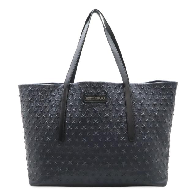 【美品】ジミーチュウ ピムリコ トートバッグ エンボス スター A4 ブラック 美品】ジミーチュウ ピムリコ トートバッグ エンボス スター A4