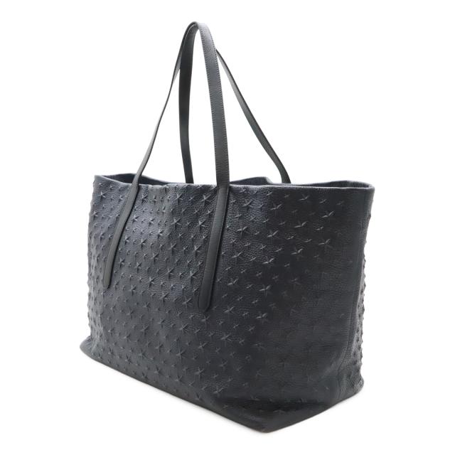 ✨極美品✨ジミーチュウ　ピムリコ　大容量トート　スターエンボス　ブラック　レザー JIMMY CHOO ピムリコ スター エンボス トートバッグ 大容量 ブラック