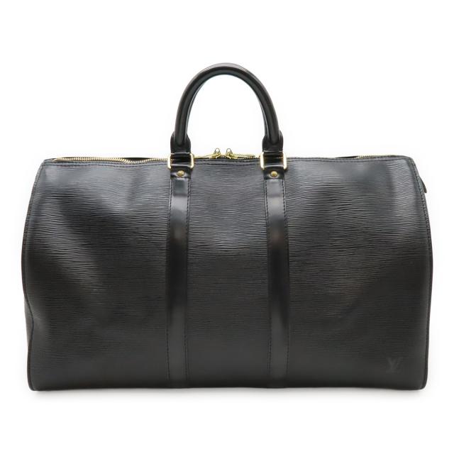 LOUIS VUITTON ルイ ヴィトン エピ キーポル45 ボストンバッグ 旅行カバン トラベルバッグ ノワール 黒 ブラック ゴールド金具 M59152