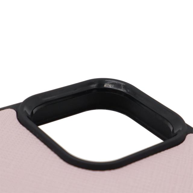 PRADA - PRADA プラダ トライアングルロゴ iPhone 13 Pro Max ケース スマホケース 携帯カバー サフィアーノ レザー ピンク ゴールド金具 PRADA プラダ トライアングルロゴ iPhone 13 Pro Max ケース