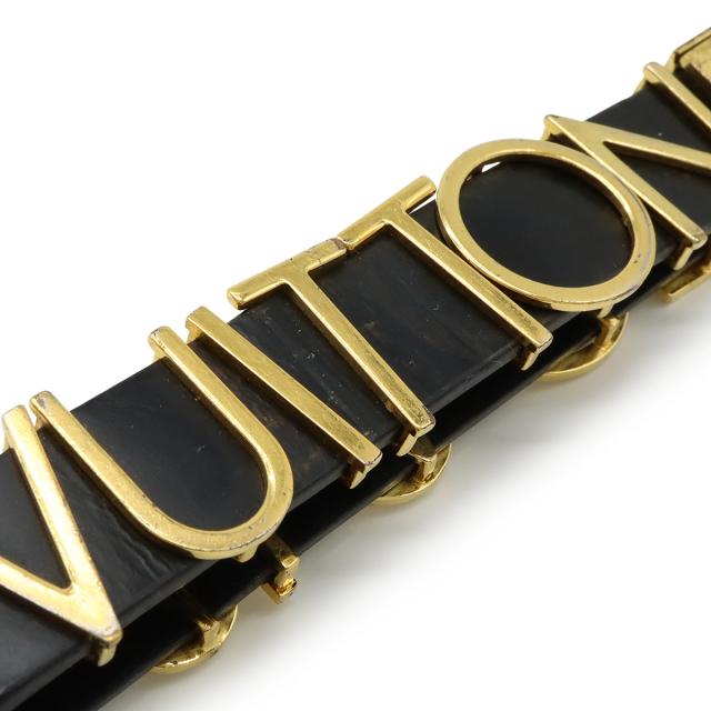 LOUIS VUITTON ルイ ヴィトン ポルトクレ ドラゴンヌ レタリング キーホルダー キーリング バッグチャーム レザー GP ブラック 黒 M68462 LOUIS VUITTON ルイ ヴィトン ポルトクレ ドラゴンヌ レタリング