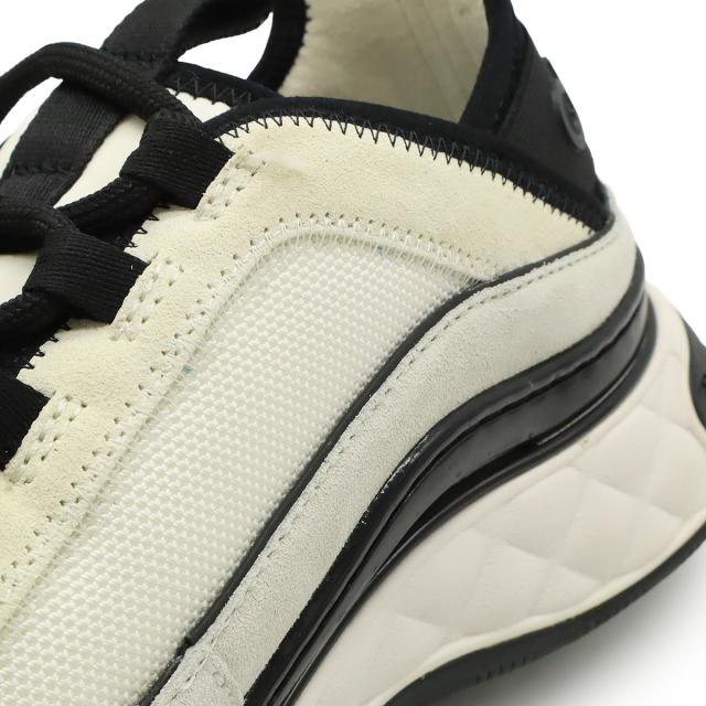 美品✨ CHANEL ココマーク マトラッセ ファブリック スニーカー 23cm 美品✨ CHANEL ココマーク マトラッセ ファブリック スニーカー