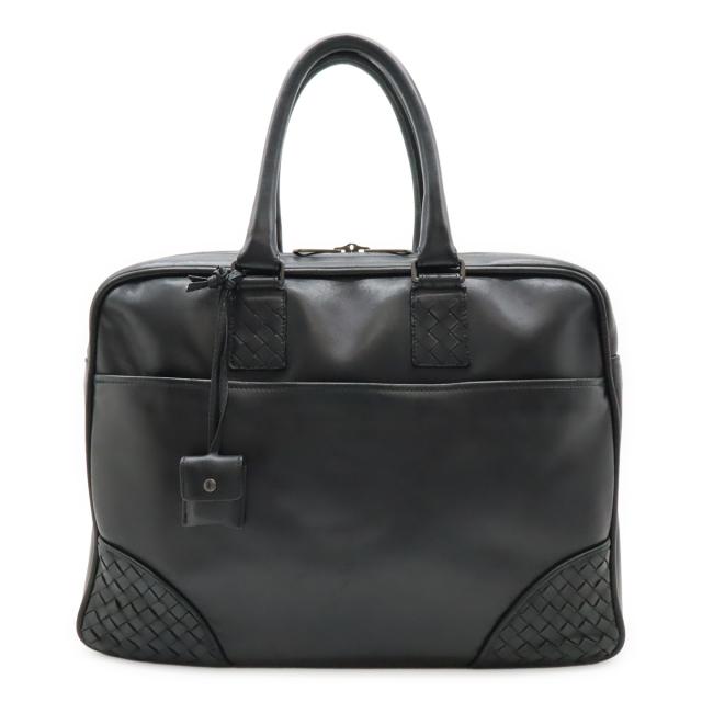 BOTTEGA VENETA ボッテガ ヴェネタ ボッテガベネタ イントレチャート ビジネスバッグ ブリーフケース 書類カバン レザー ブラック 黒 155168