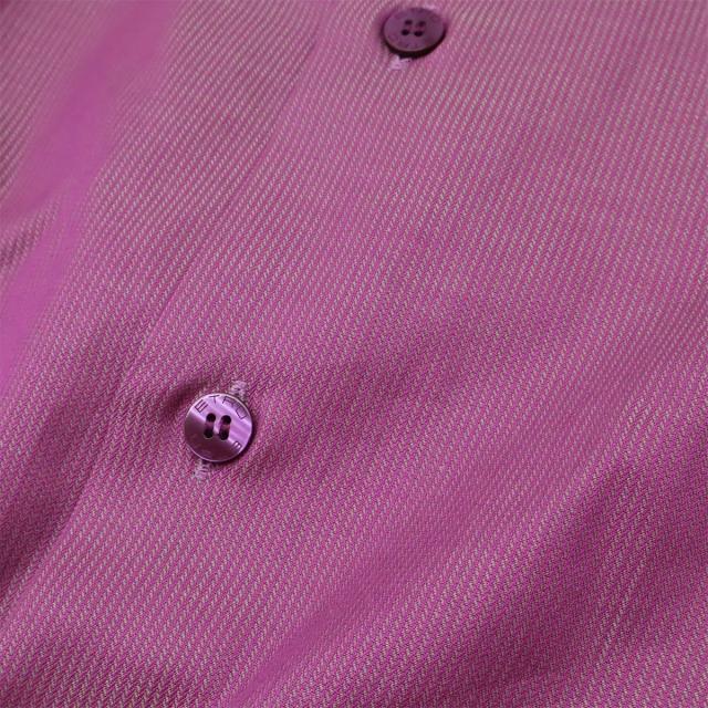 ETRO エトロ Yシャツ ワイシャツ 長袖シャツ ストライプ コットン100% 綿100% パープル 紫 #39 アウトレット品 ETRO エトロ Yシャツ ワイシャツ 長袖シャツ ストライプ コットン100