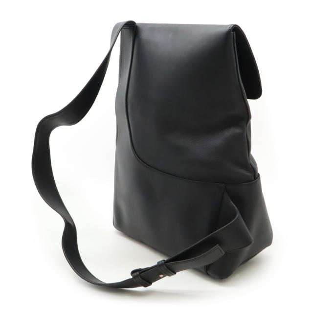 LOEWE ロエベ アナグラム ショルダーバッグ 斜め掛け レザー ブラック