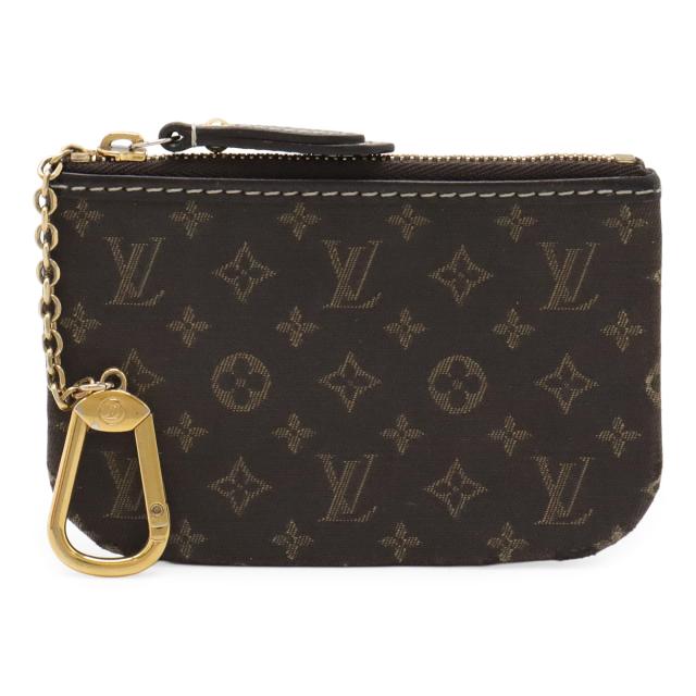 LOUIS VUITTON ルイ ヴィトン モノグラムイディール ポシェット クレ ケース 小銭入れ パース フザン 茶 ブラウン キーフック付 M62994