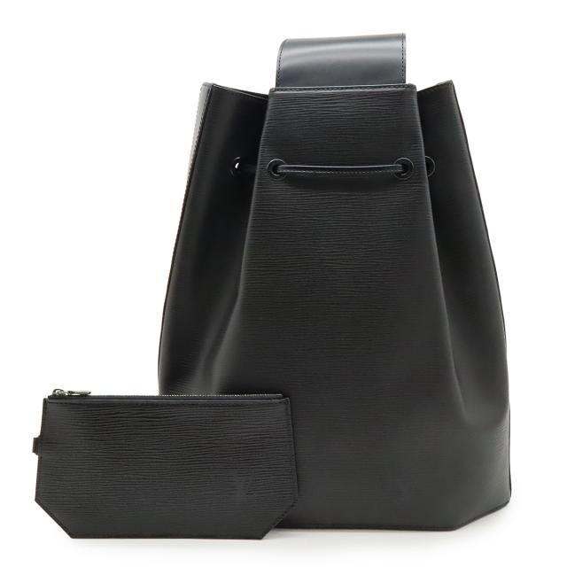 LOUIS VUITTON ルイ ヴィトン エピ サックアド ショルダーバッグ セミショルダー ワンショルダー レザー ノワール 黒 ブラック ポーチ付き M80153