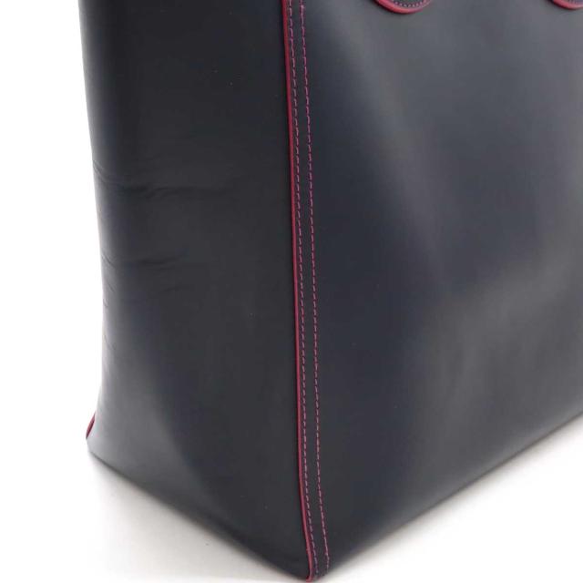 ロエベ LOEWE バッグ ハンドバッグ レザー ダークネイビー 352.79.A03 アマソナ28 希少 LOEWE レザー ハンドバッグ ダークネイビー アナグラム刻印