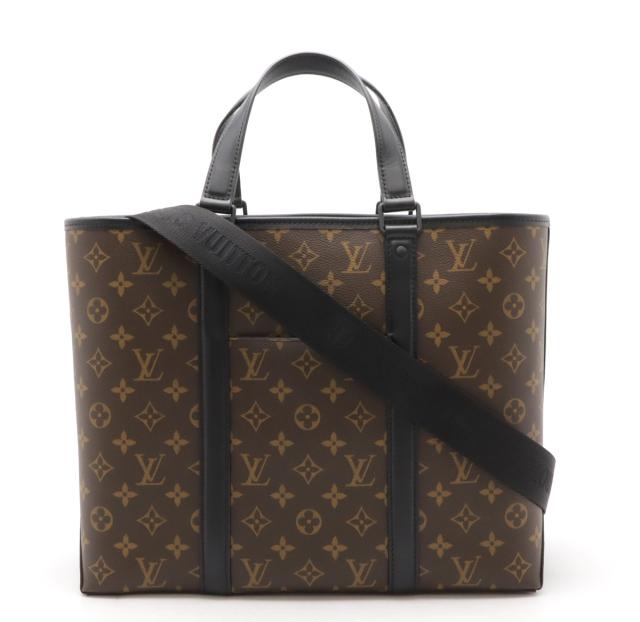 LOUIS VUITTON ルイ ヴィトン モノグラムマカサー ウィークエンド トートPM トートバッグ 2WAY ショルダーバッグ 斜め掛け M45734