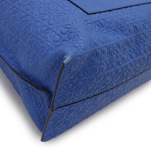 ロエベ トートバッグ Tショッパー リピートアナグラム レザー 青色