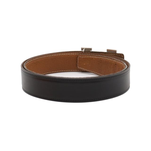 HERMESエルメス コンスタンスリバーシブルベルト85 シルバー