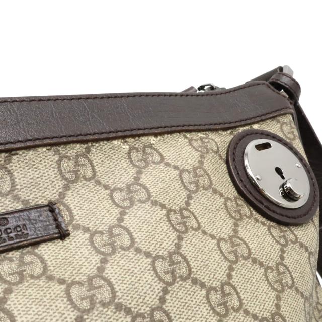 GUCCI グッチ　シマ　マチなし　ショルダーバッグ GUCCI - 美品 GUCCI グッチ マチなし斜め掛けショルダーバッグ シマ黒