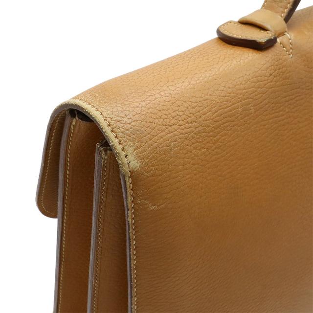 エルメス サックアデペッシュ38 ブリーフケース アルデンヌ ライトキャメル