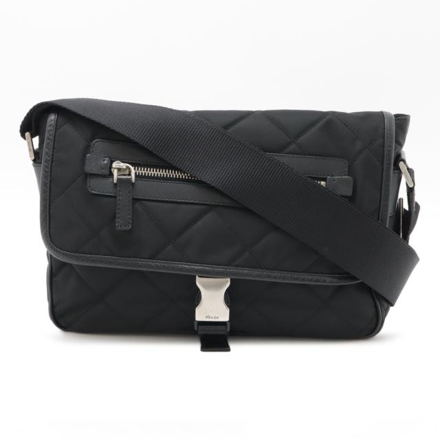 プラダ PRADA メッセンジャーバッグ トライアングルロゴ ブラック