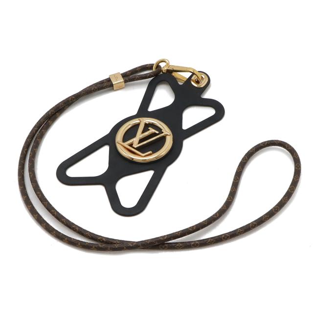LOUIS VUITTON ルイ ヴィトン モノグラム フォンホルダー ルイーズ iPhone スマホ アクセサリー シリコン ノワール 黒 ブラック M68382