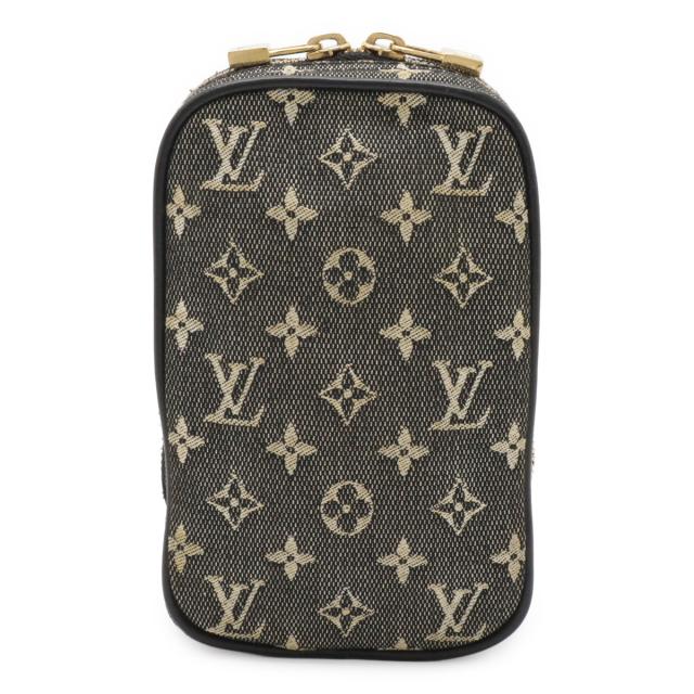 LOUIS VUITTON ルイ ヴィトン モノグラムミニ ウス ディジタル デジカメケース ショルダーポーチ 小物入れ キャンバス ノワール M92066