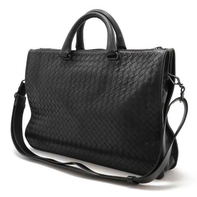 ボッテガヴェネタ ブリーフケース ビジネスバッグ レザー ブラック BOTTEGA VENETA - ボッテガ・ヴェネタ BOTTEGAVENETA バッグ