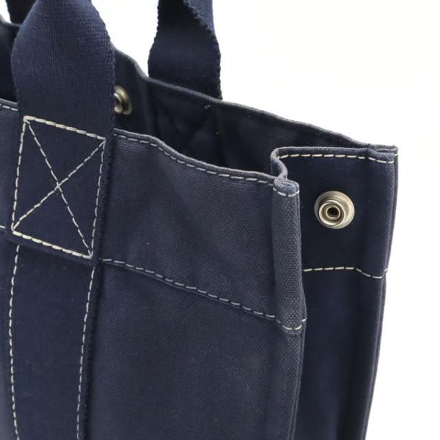 【美品】HERMES /トートバッグ/ネイビー/シルバー金具 HERMES 【5od4351】エルメス トートバッグ フールトゥ キャンバス