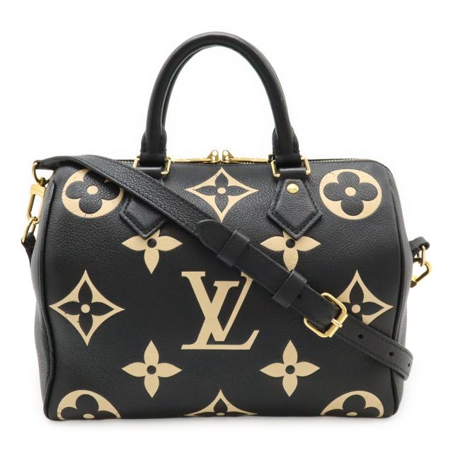 LOUIS VUITTON ルイ ヴィトン モノグラムアンプラント スピーディバンドリエール25 ハンドバッグ 2WAYショルダーバッグ バイカラー ブラック M58947