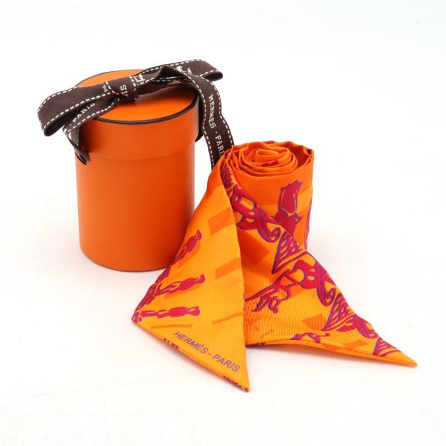 HERMES エルメス フォーブル24 銀座限定 スカーフ ネクタイ ツイリー
