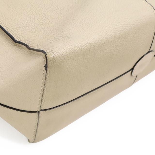 LOEWE ロエベ クッショントート スモール トートバッグ ショルダーバッグ セミショルダー レザー ライトオーツ ベージュ 309.12AA93