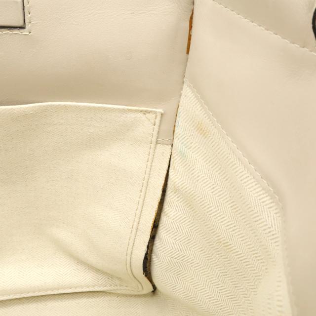 LOEWE ロエベ クッショントート スモール トートバッグ ショルダーバッグ セミショルダー レザー ライトオーツ ベージュ 309.12AA93