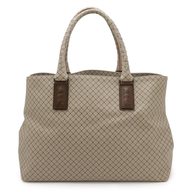 BOTTEGA VENETA ボッテガ ヴェネタ ボッテガベネタ マルコポーロ トートバッグ ショルダートート PVC レザー グレージュ ブラウン 222498