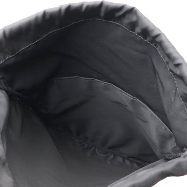 PRADA プラダ 巾着ポーチ マルチポーチ 小物入れ ナイロン レザー NERO