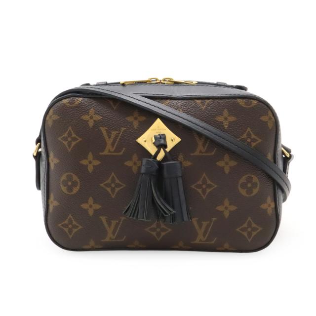LOUIS VUITTON ルイ ヴィトン モノグラム サントンジュ ショルダーバッグ ポシェット 2WAY ハンドバッグ タッセル ノワール 黒 ブラック M43555