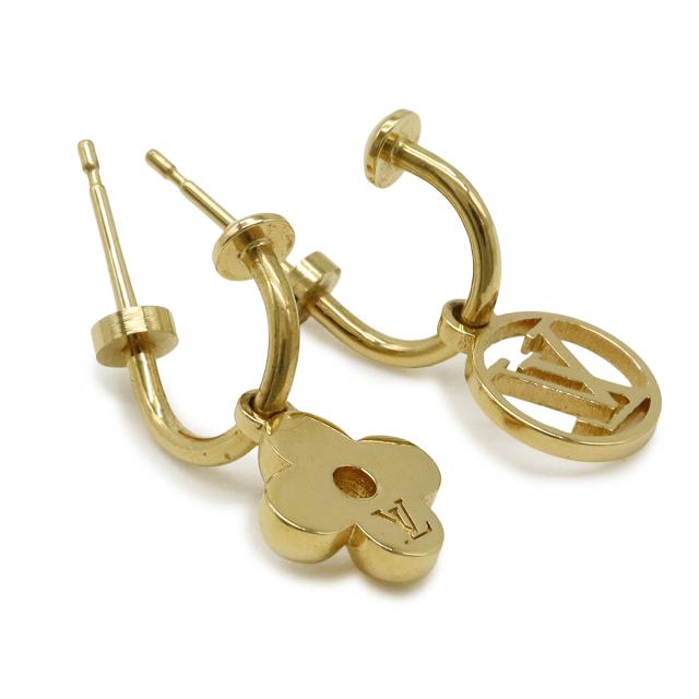 LOUIS VUITTON ルイ ヴィトン ピアス ブルーミング GP ゴールドカラー
